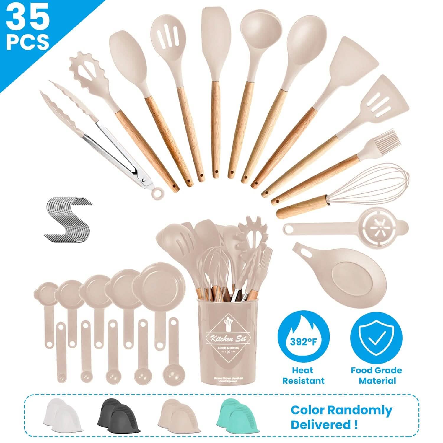 35-Pieces: Kitchen Cooking Utensils Set Kitchen Tools & Gadgets - DailySale