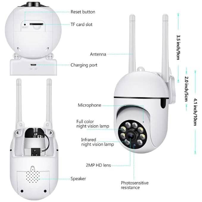 360 Full HD Wi-fi Wireless IP CCTV Security Camera Smart Home & Security - DailySale