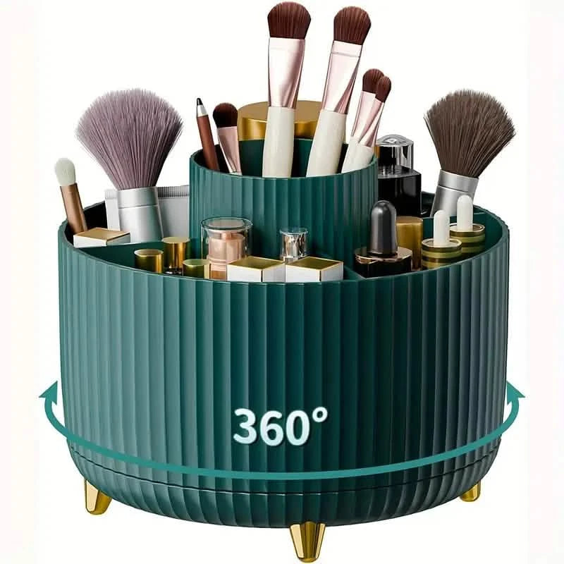 360° Rotating Makeup Organizer Holder for Brushes, Lipsticks, Skin Care & More Beauty & Personal Care Green - DailySale