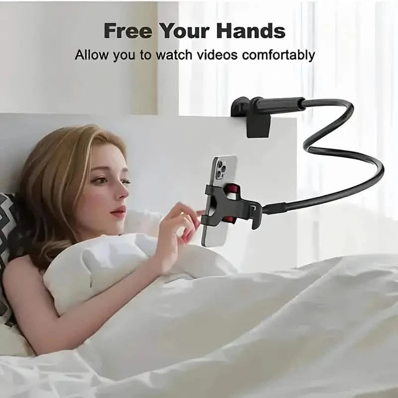 360° Rotating Universal Phone Stand with Flexible Spiral Base for Lazy Browsing Mobile Accessories - DailySale