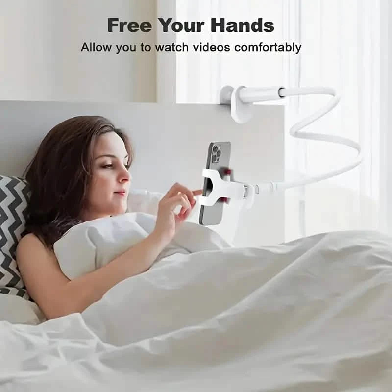 360° Rotating Universal Phone Stand with Flexible Spiral Base for Lazy Browsing Mobile Accessories - DailySale