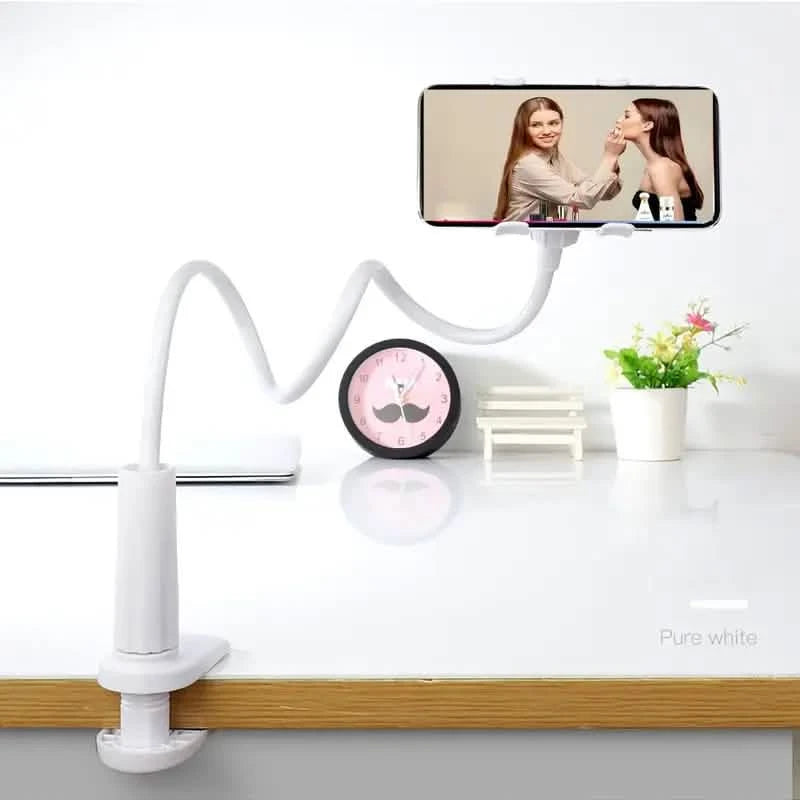 360° Rotating Universal Phone Stand with Flexible Spiral Base for Lazy Browsing Mobile Accessories - DailySale