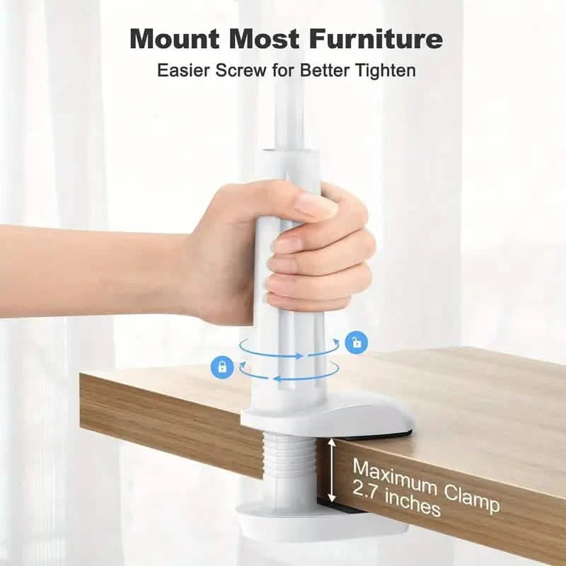 360° Rotating Universal Phone Stand with Flexible Spiral Base for Lazy Browsing Mobile Accessories - DailySale