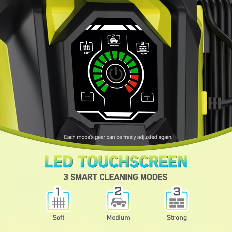 Electric Pressure Washer 4500 PSI 3.2 GPM w/ Foam Cannon Hose Reel