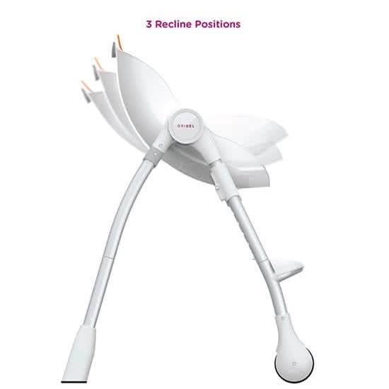 Oribel Cocoon High Chair. 3 Recline Option + Height Adjustable, Removable Tray (Refurbished)