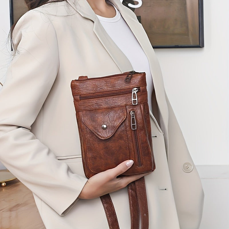 Women’s Vintage Leather Crossbody Bag