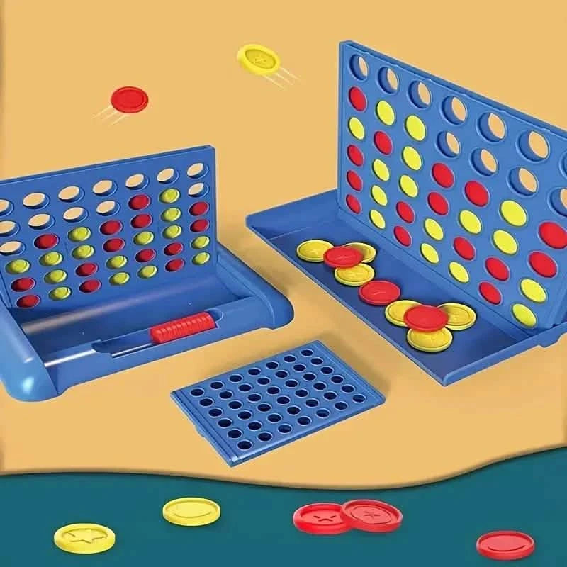 3D Classic A Row Chess, Foldable Board Line Up 4 Game Toys & Games - DailySale