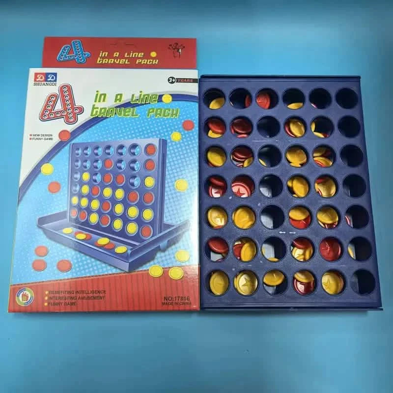 3D Classic A Row Chess, Foldable Board Line Up 4 Game Toys & Games - DailySale