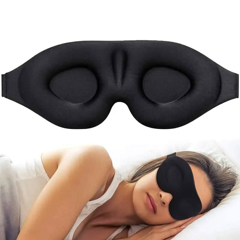 3D Contoured Cup Sleeping Mask and Blindfold Wellness - DailySale