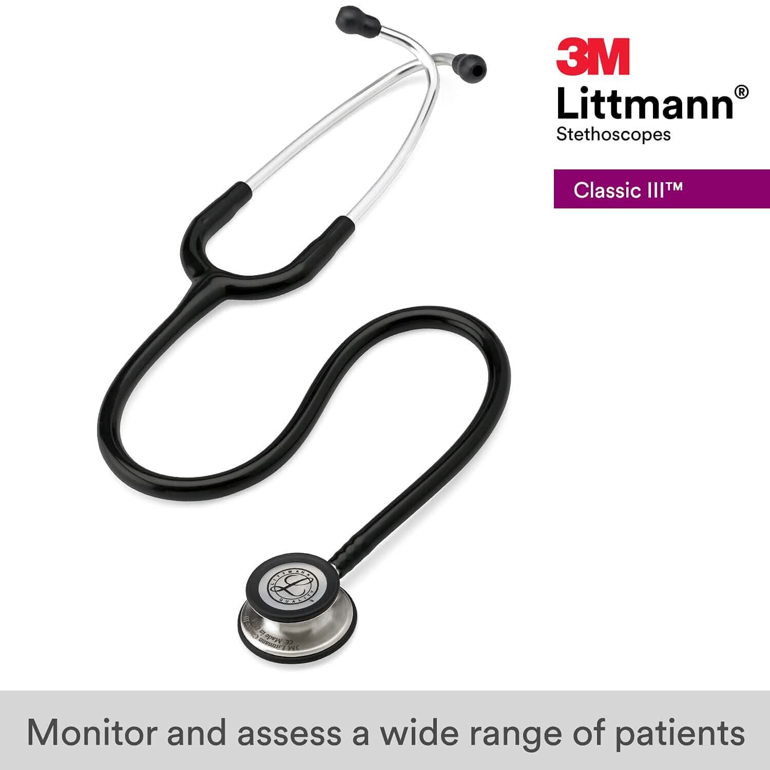 3M Littmann Classic III Monitoring Stethoscope (Refurbished) Wellness - DailySale