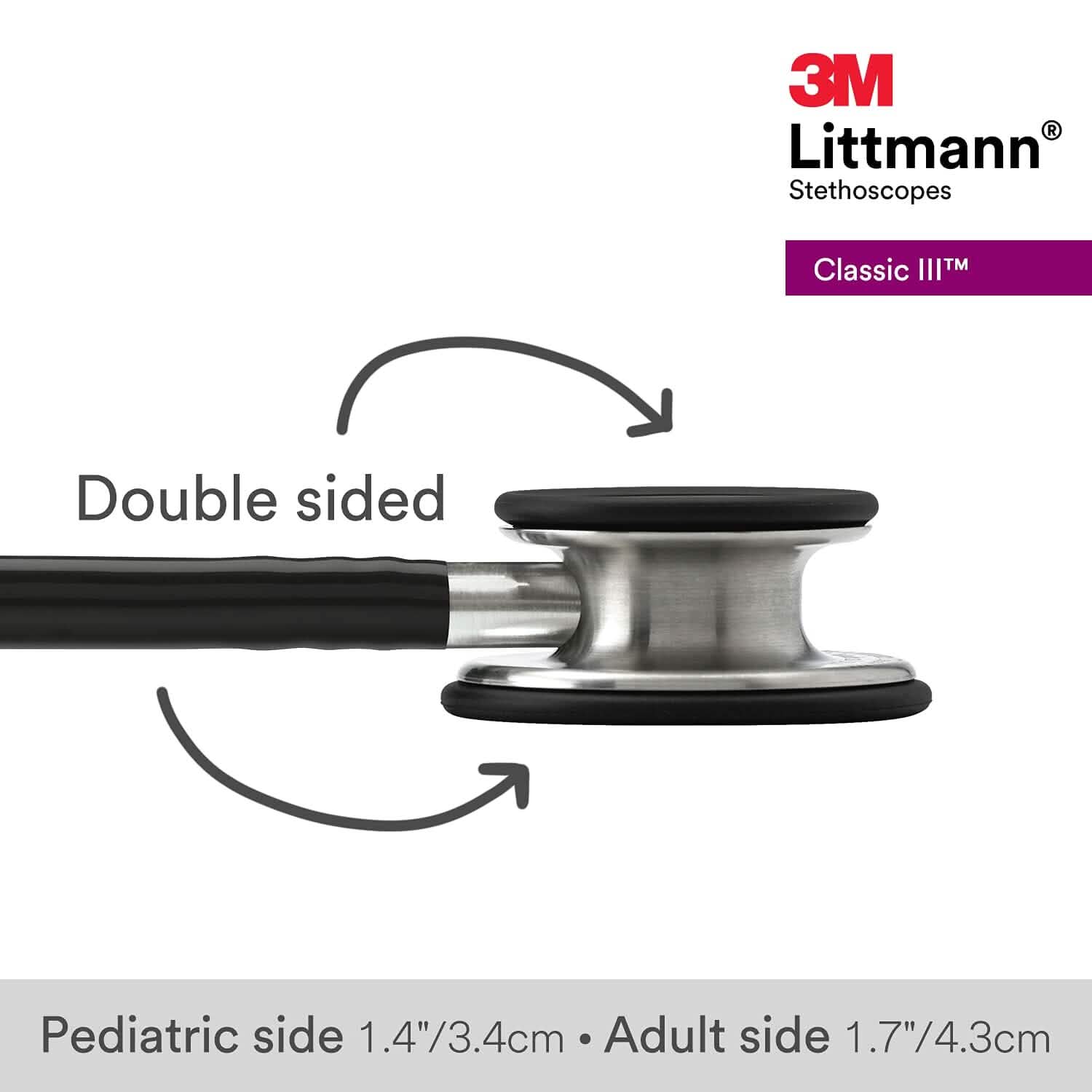 3M Littmann Classic III Monitoring Stethoscope (Refurbished) Wellness - DailySale