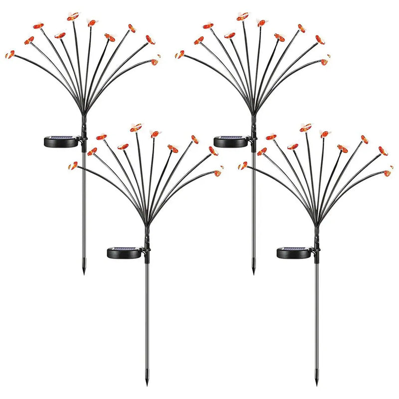 4-Pack Waterproof Solar Bee LED Stake Lights