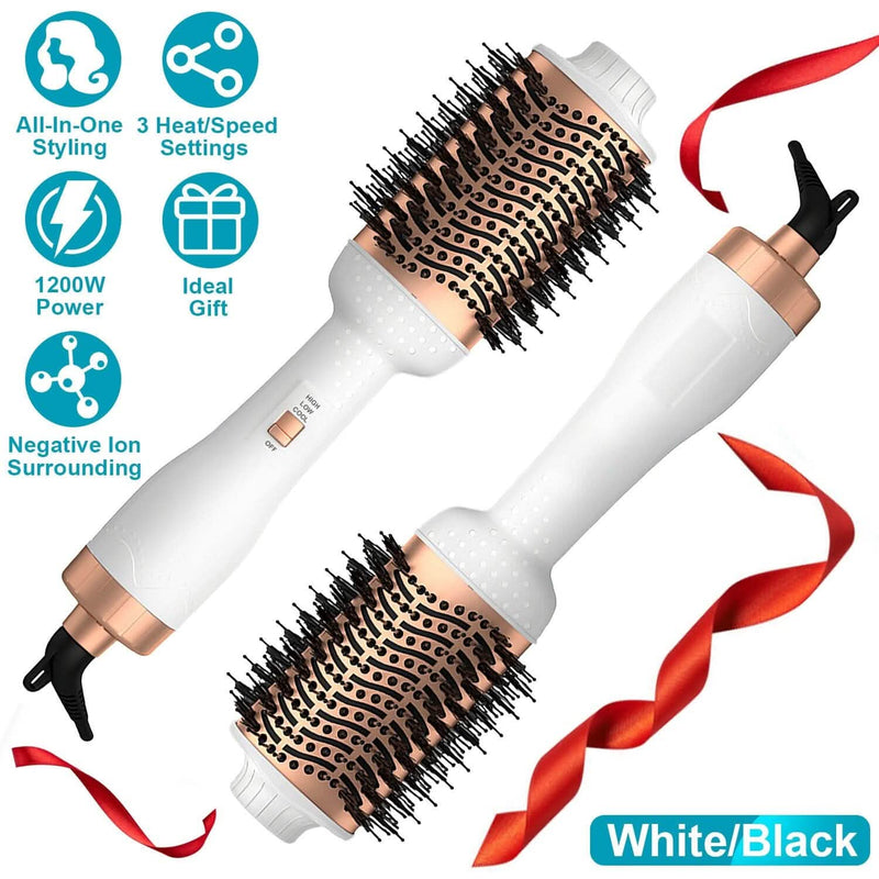 4-in-1 Hari Dryer Brush Curling Styler Volumizer Straightener Negative Ion Anti-Frizz Beauty & Personal Care - DailySale