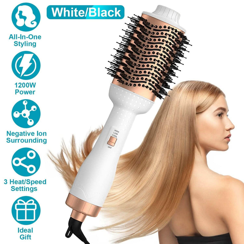 4-in-1 Hari Dryer Brush Curling Styler Volumizer Straightener Negative Ion Anti-Frizz Beauty & Personal Care - DailySale