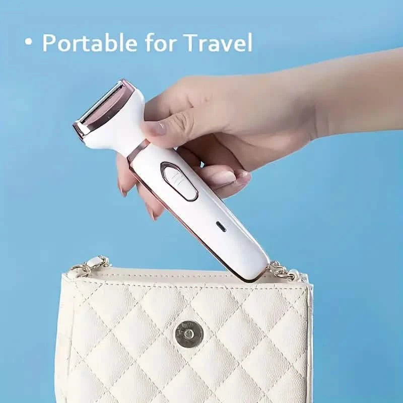 4-in-1 Silky-Smooth Electric Shaver for Women - Wet/Dry, USB Rechargeable & Portable for Full Body Use Beauty & Personal Care - DailySale
