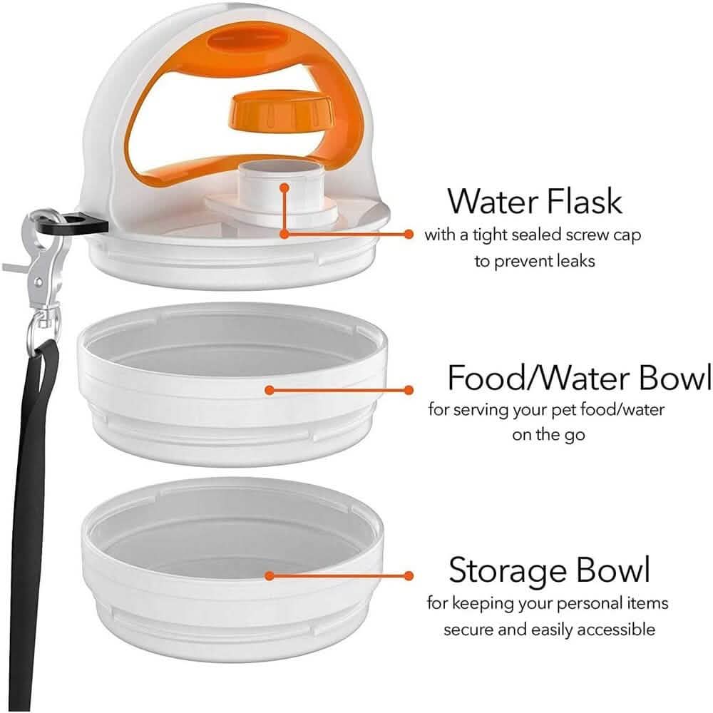 4-in-1 SitStayGo Grab n' Go Pet Dinette and Leash Pet Supplies - DailySale