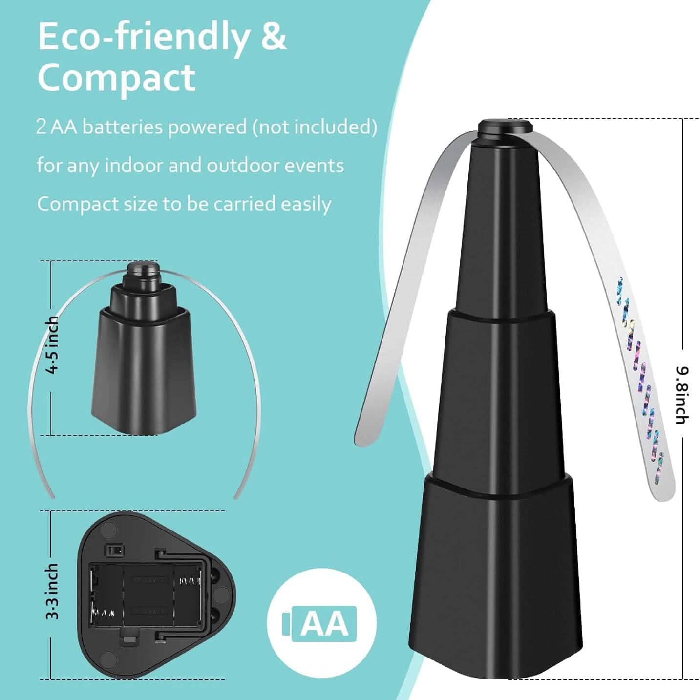 4-Pack: Portable Table Top Fly Fan Fly Spinner with Holographic Blades Pest Control - DailySale