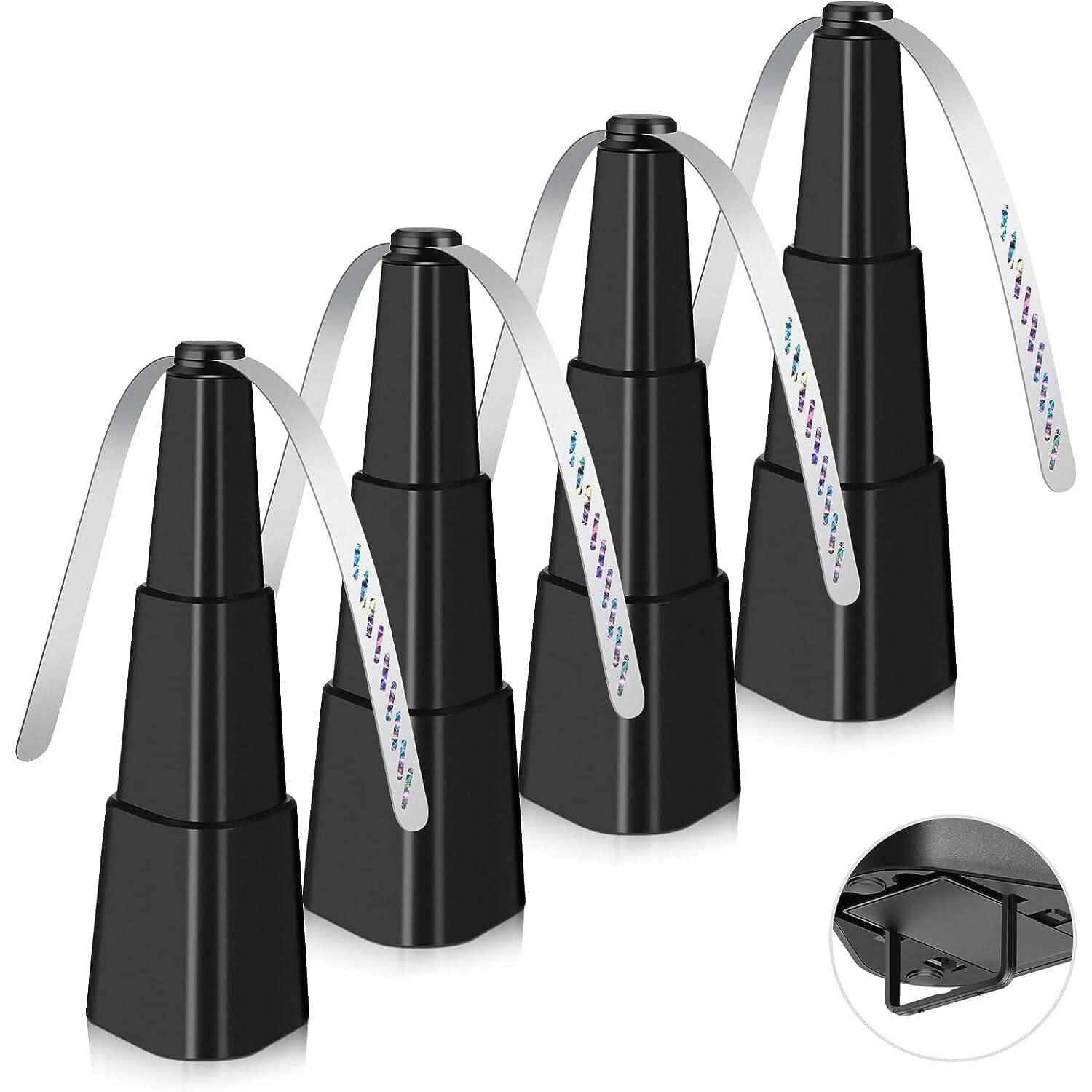 4-Pack: Portable Table Top Fly Fan Fly Spinner with Holographic Blades Pest Control - DailySale