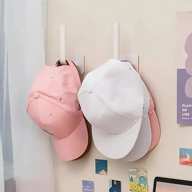4-Pack: Wall Hat Rack, L-Shaped Storage Rack with Strong Adhesive Closet & Storage - DailySale