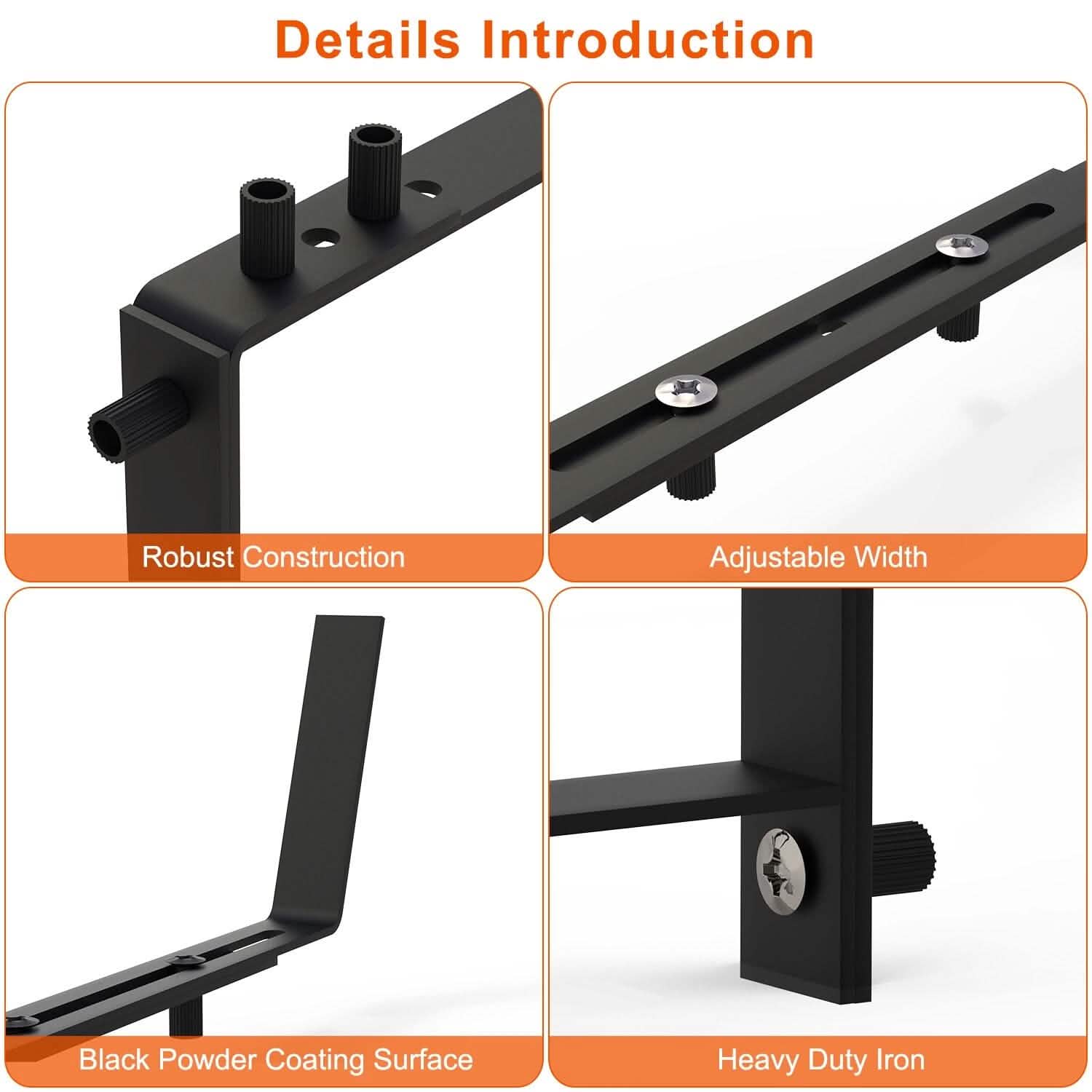 4-Piece: Adjustable Planter Box Brackets Garden & Patio - DailySale