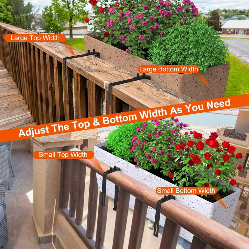 4-Piece: Adjustable Planter Box Brackets Garden & Patio - DailySale