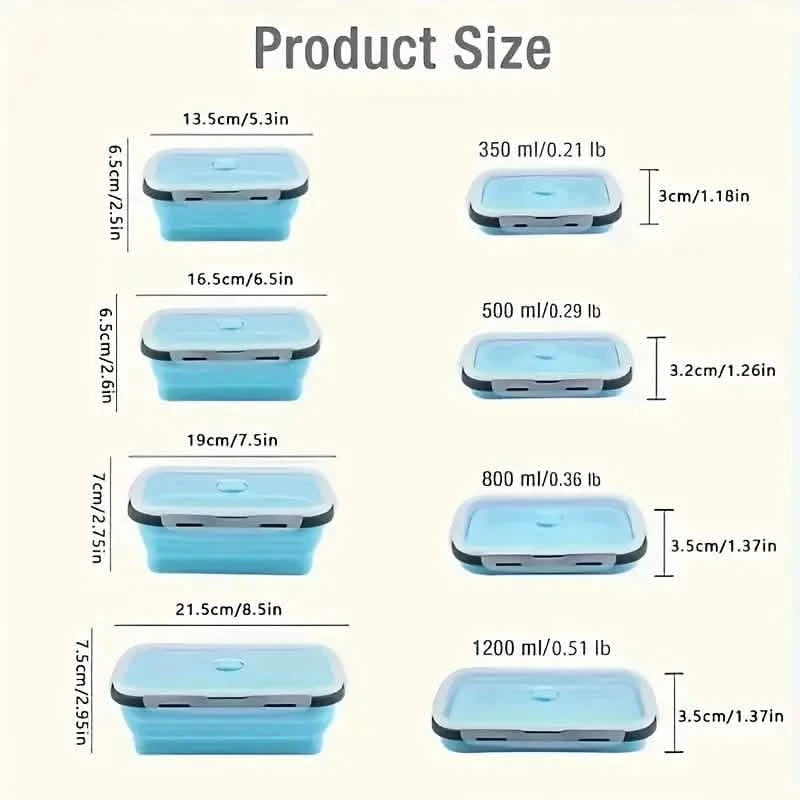 4-Piece Set: Plastic Food Storage Containers With Lids Kitchen Storage - DailySale