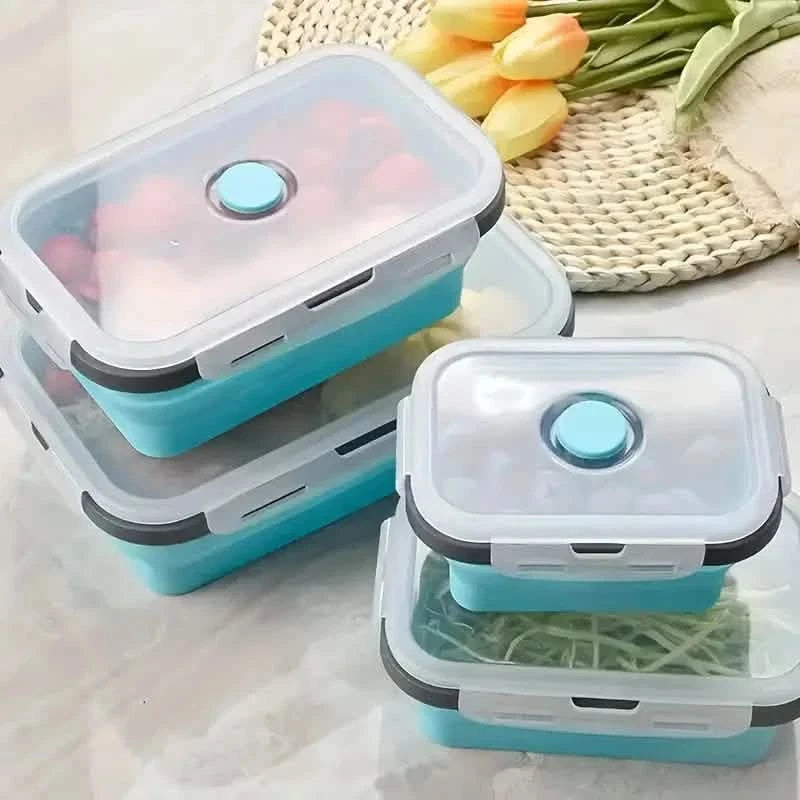 4-Piece Set: Plastic Food Storage Containers With Lids Kitchen Storage - DailySale