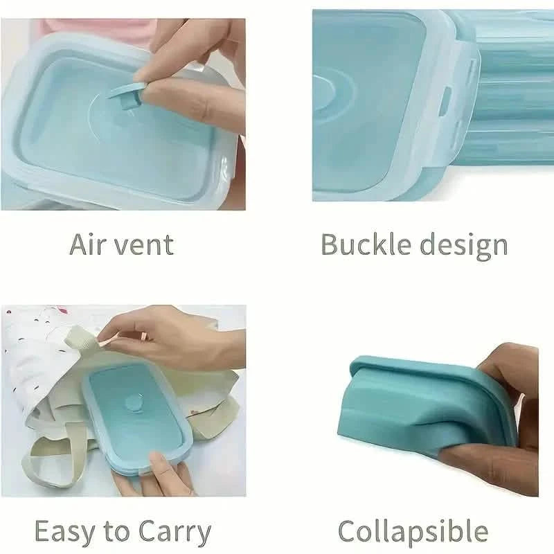 4-Piece Set: Plastic Food Storage Containers With Lids Kitchen Storage - DailySale