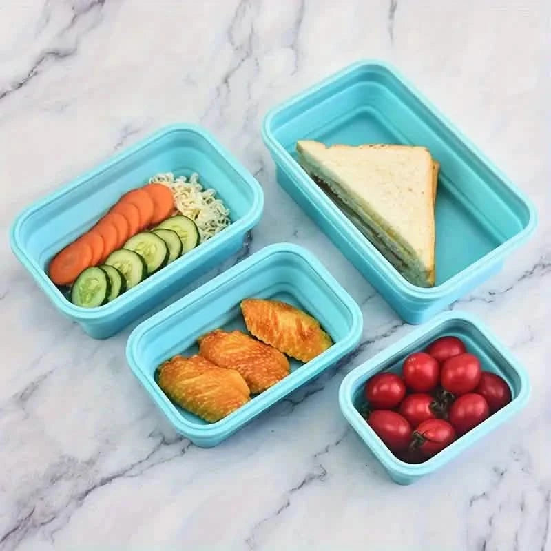 4-Piece Set: Plastic Food Storage Containers With Lids Kitchen Storage - DailySale