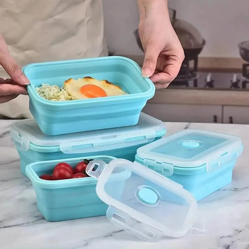 4-Piece Set: Plastic Food Storage Containers With Lids Kitchen Storage - DailySale