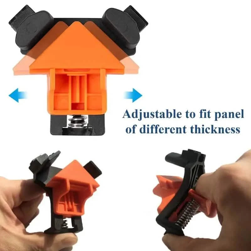 4-Piece Set: Precision 90 Degree Angle Clamps for Woodworking Home Improvement - DailySale