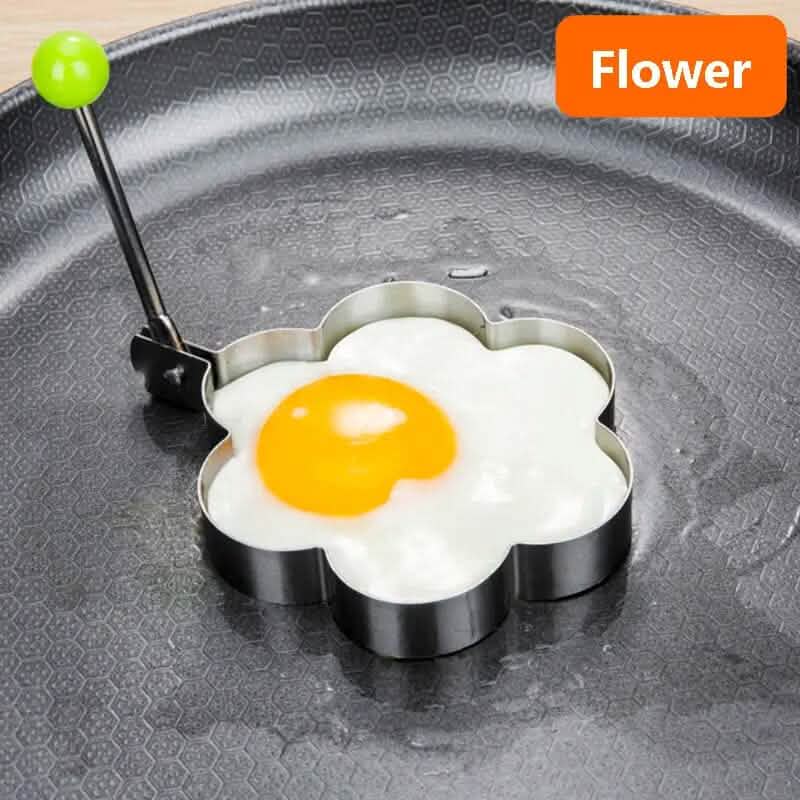 4-Piece Set: Stainless Steel Creative Egg Ring Molds Kitchen Tools & Gadgets - DailySale