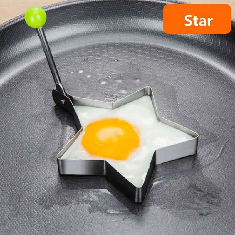 4-Piece Set: Stainless Steel Creative Egg Ring Molds Kitchen Tools & Gadgets - DailySale