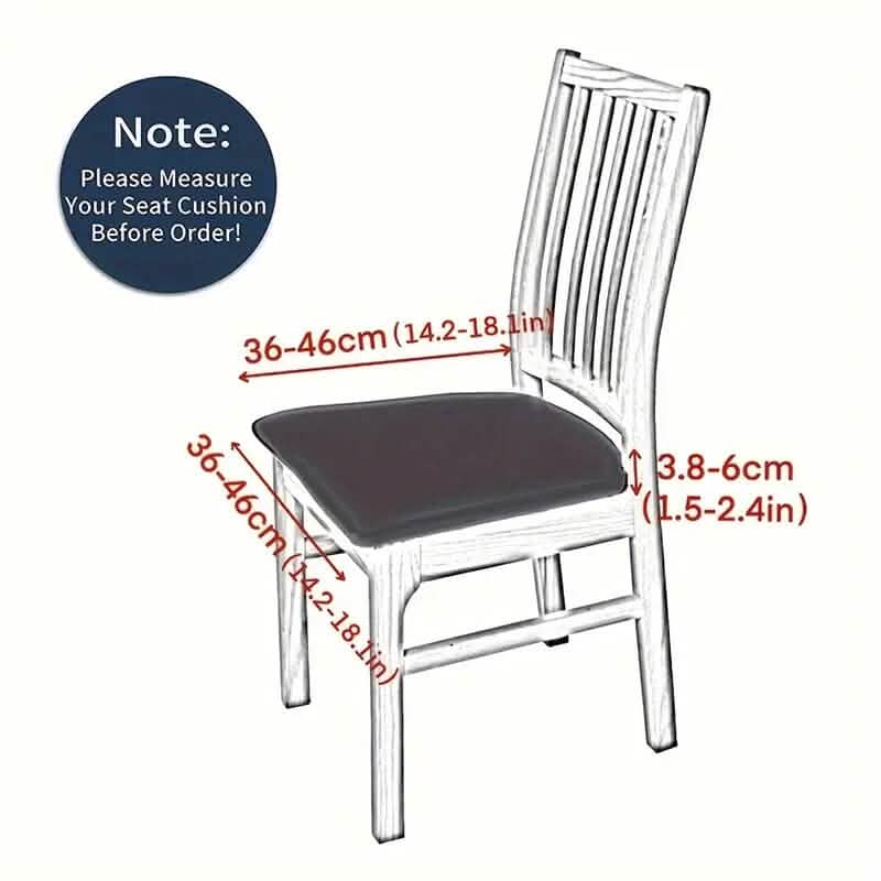 4-Pieces: Solid Color Brushed High Elastic Chair Cover Furniture & Decor - DailySale