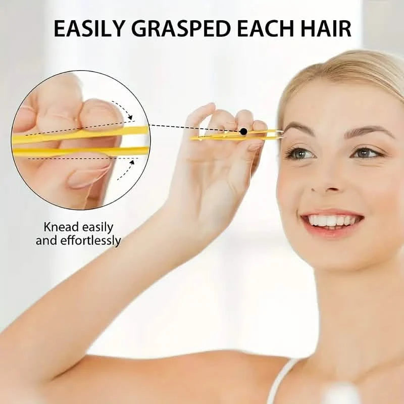 4-Pieces: Tweezers For Eyebrows, Straight, Slant, Angled and Pointy Tip Beauty & Personal Care - DailySale