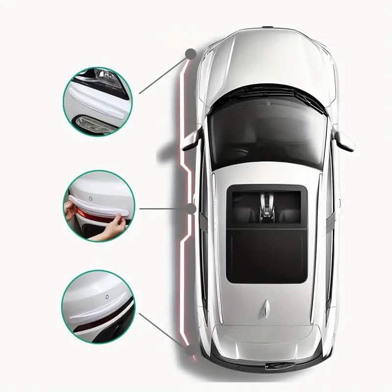 4-Pieces: Universal Car Carbon Fiber Anti-Collision Protector Automotive - DailySale