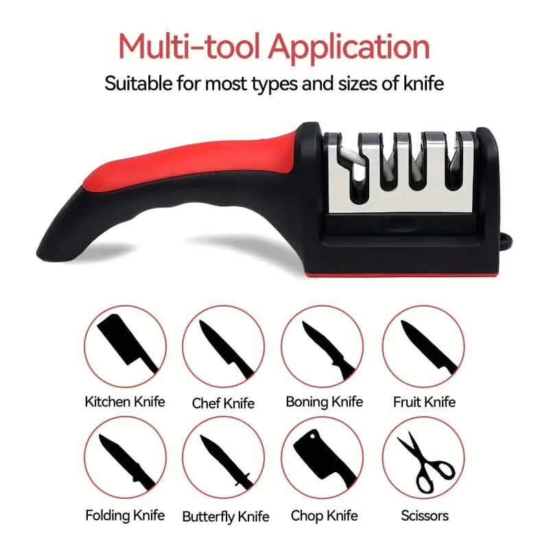 4 Stages Professional Kitchen Knife Sharpener Tool Kitchen Tools & Gadgets - DailySale