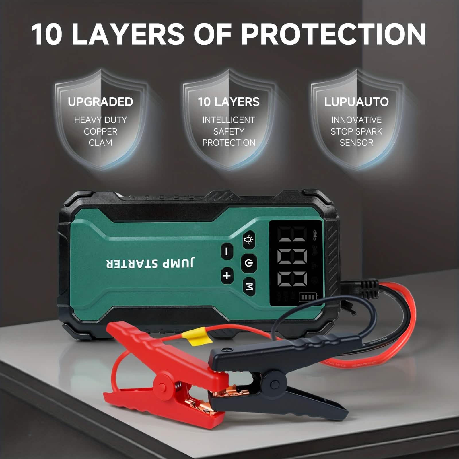 7-in-1 Emergency Car Power Supply Starter & Air Pump