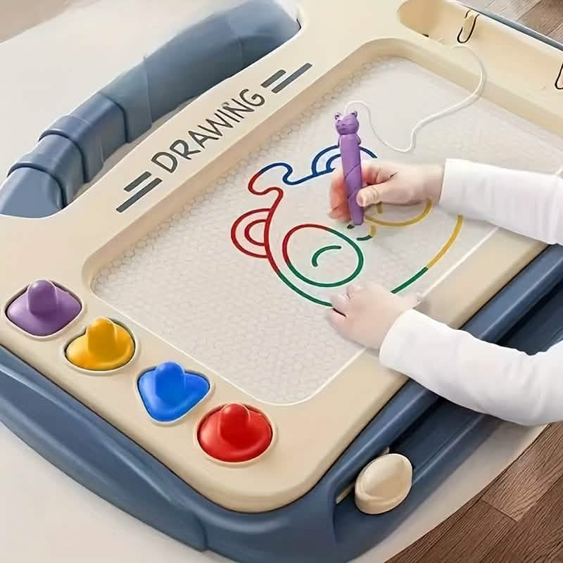 Magnetic 3-in-1 Drawing Board Toy – Pink & Blue