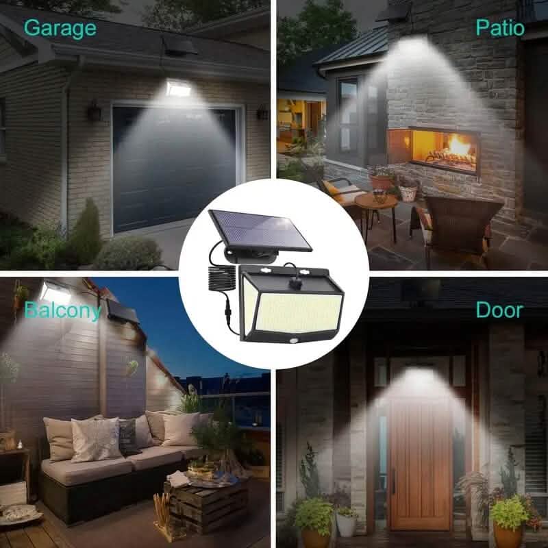 468 LED Solar Motion Sensor Security Outdoor Light Outdoor Lighting - DailySale
