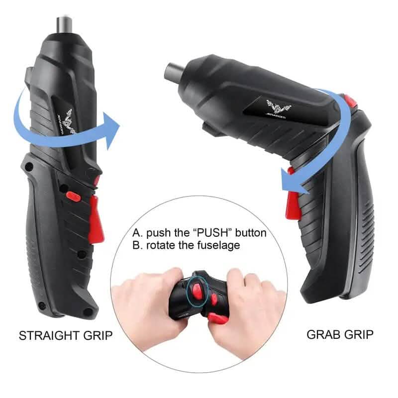 47-Piece Set: 3.6V Mini Household Electric Drill Power Tools Home Improvement - DailySale