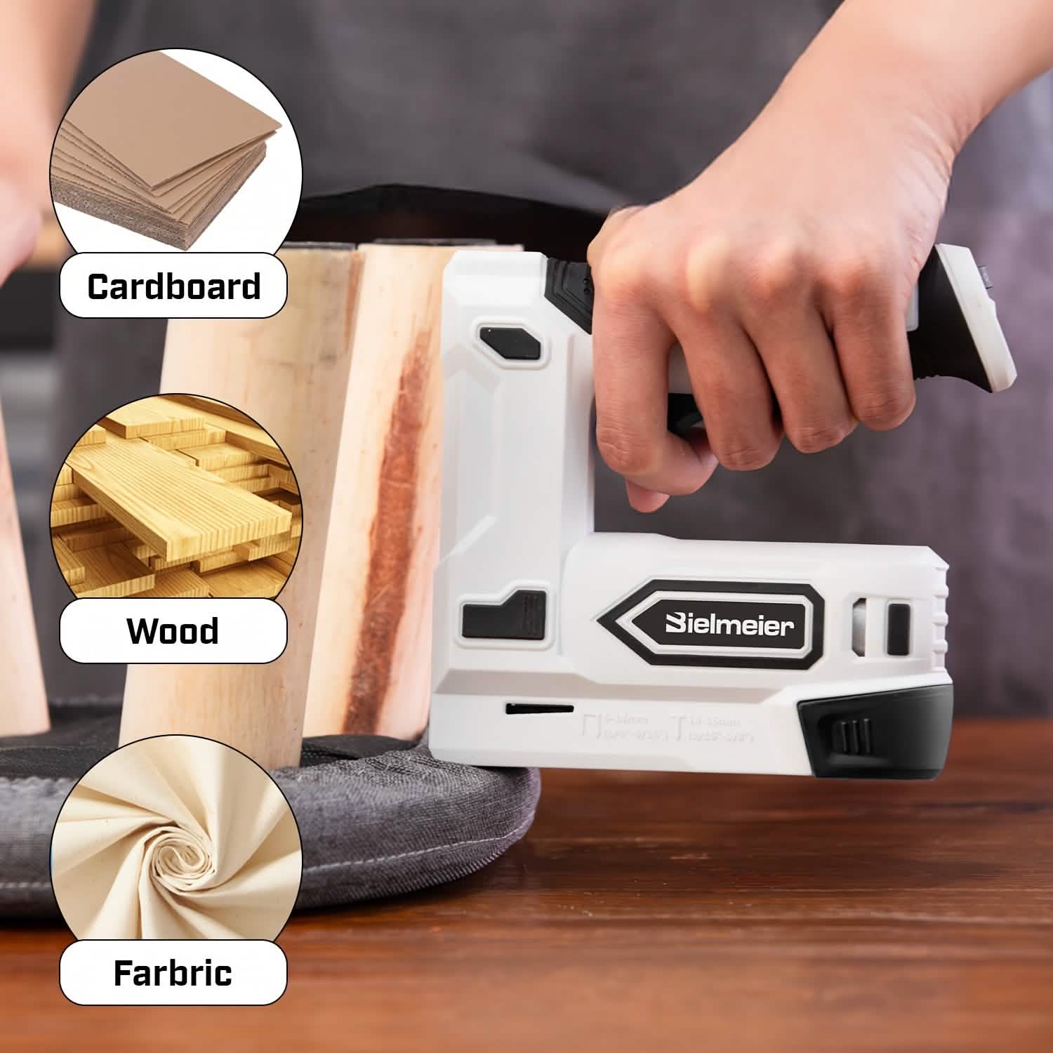 Bielmeier 20V Cordless 2-in-1 Stapler & Brad Nailer