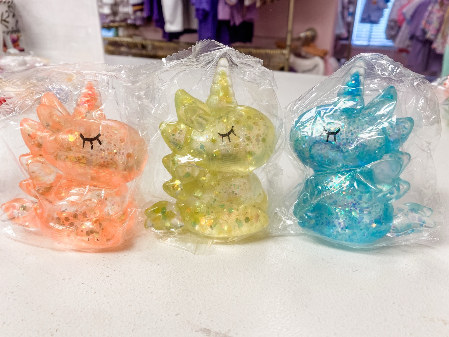 Glitter Crystal Unicorn Squishy Toy | Slow Rise Sensory Fidget | Stress Relief Squeeze Toy for Kids & Adults