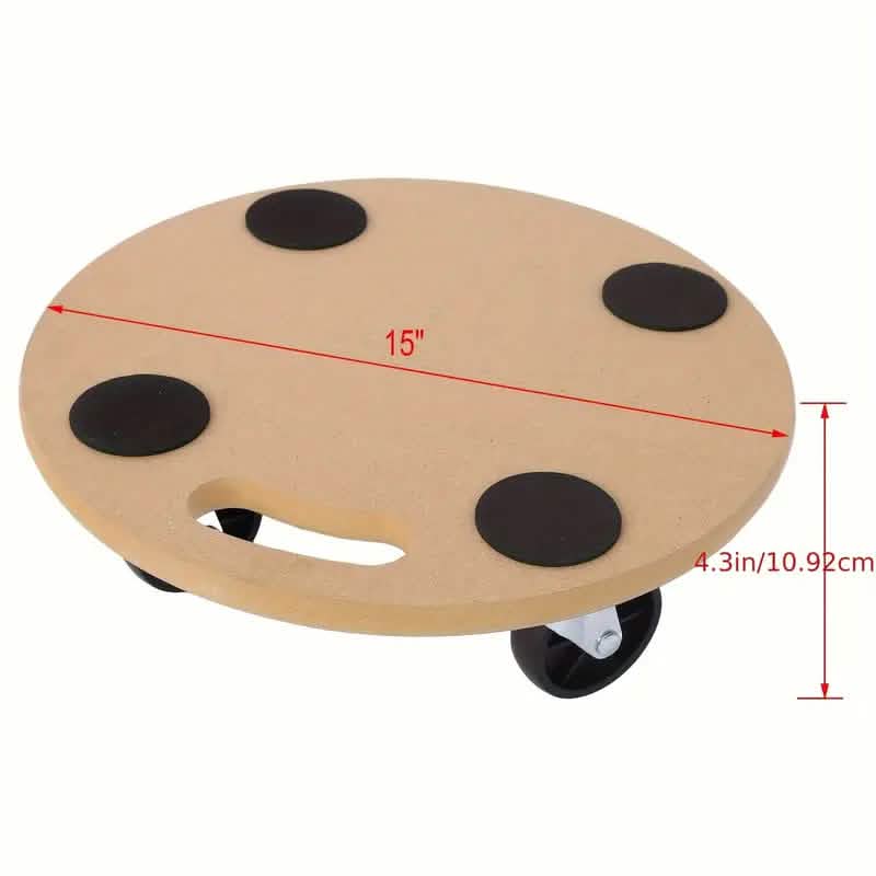 2-Piece: Furniture Moving Dolly Heavy Duty Wood Rolling Mover