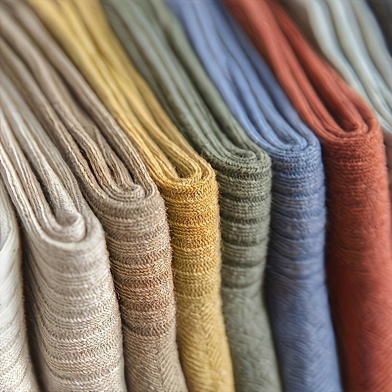 10-Pack: Soft Comfortable Tube Socks – Solid Colors, All-Season