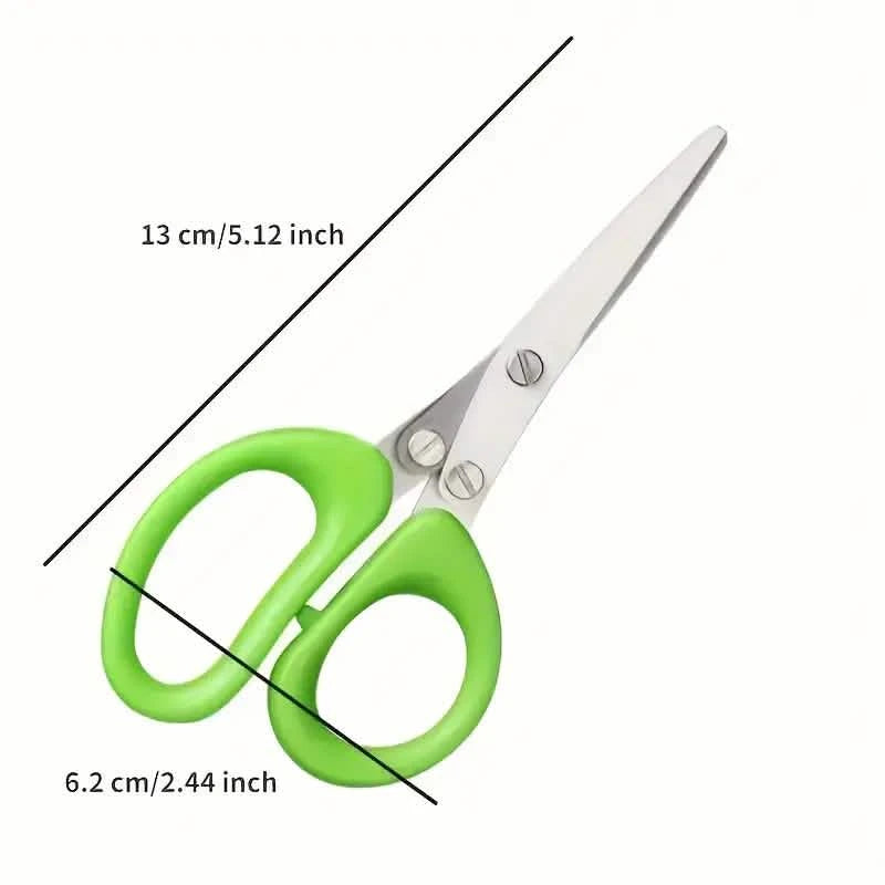5-Blade Stainless Steel Herb Scissors Set - Versatile Kitchen Shears Kitchen Tools & Gadgets - DailySale
