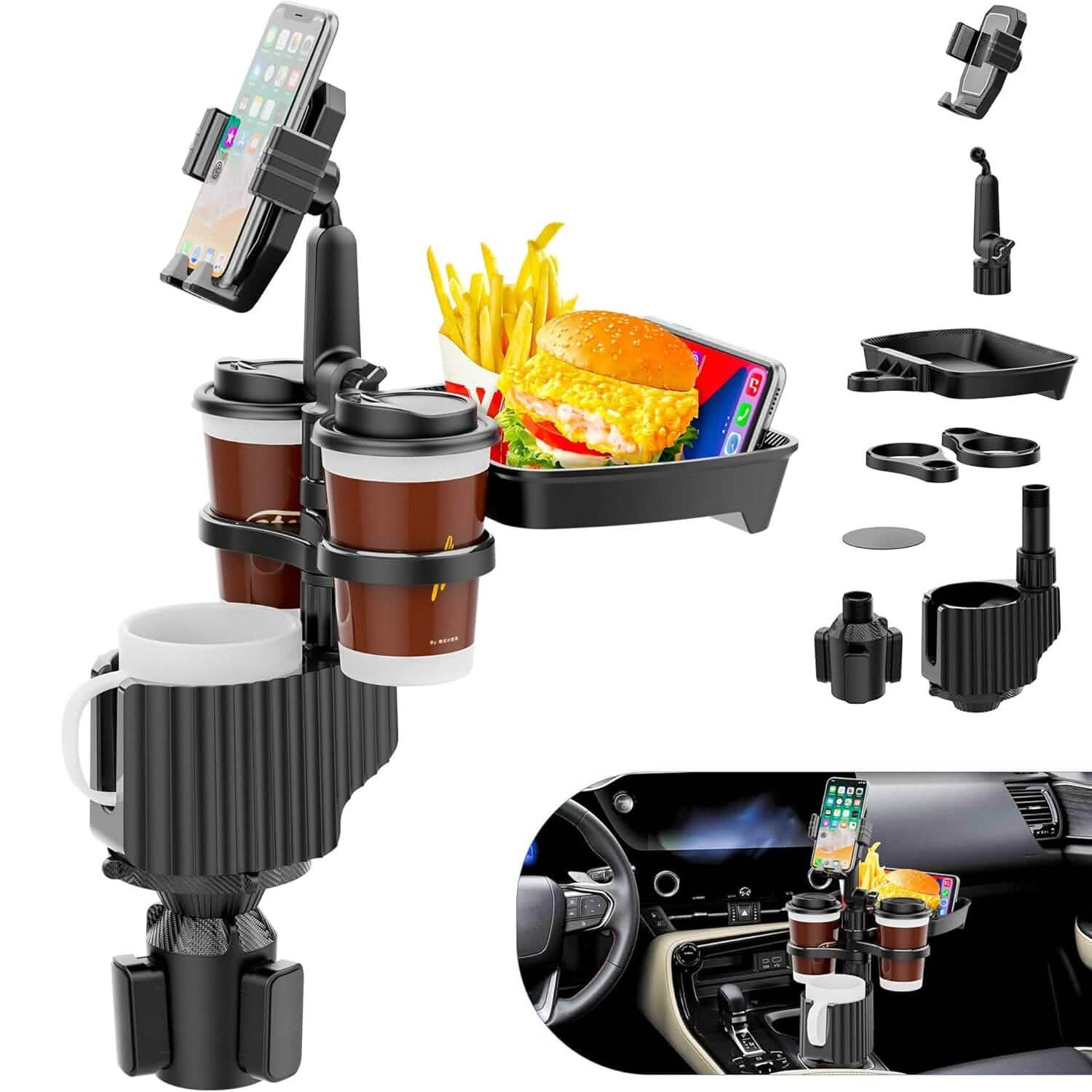 5-in-1 Car Organizer & Cup Holder Automotive - DailySale