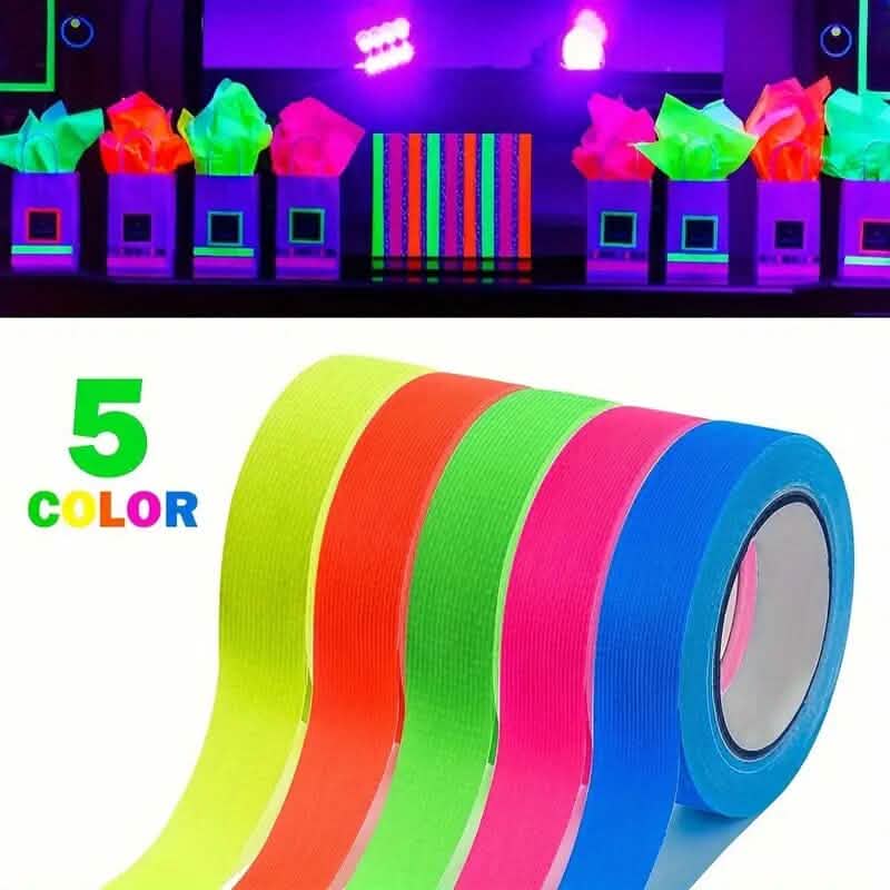 5-Pack: Neon Fluorescent Tape Set Arts & Crafts - DailySale