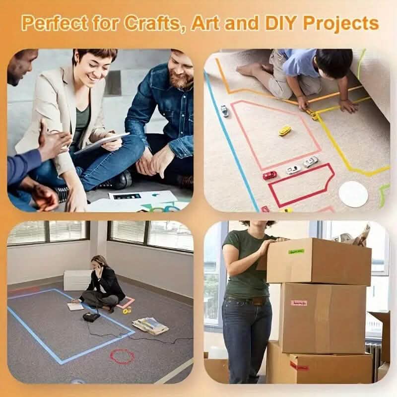 5-Pack: Neon Fluorescent Tape Set Arts & Crafts - DailySale