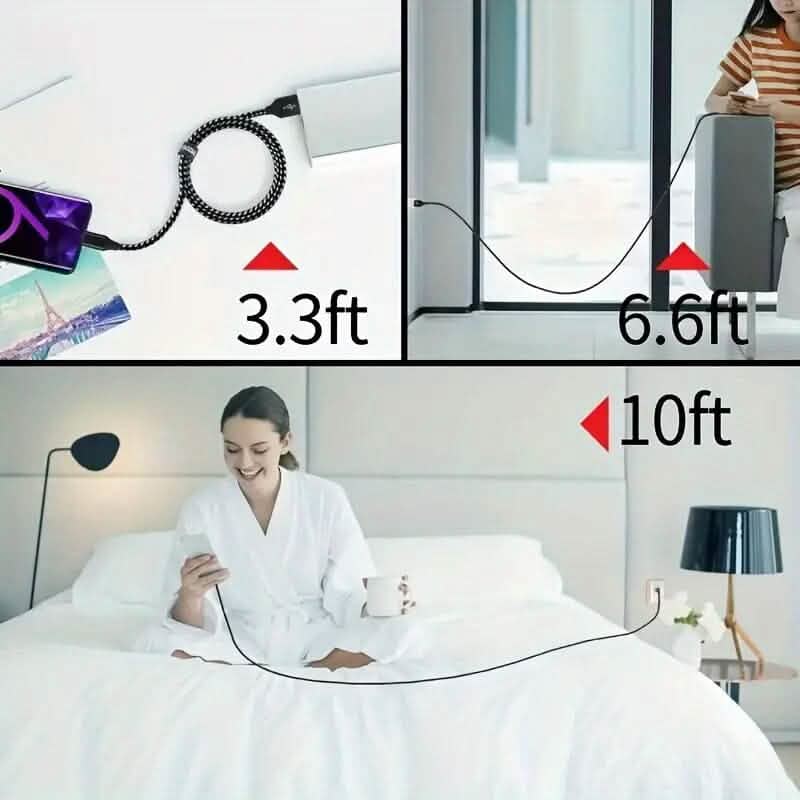 5-Pack: USB Type-C Fast Charging Cable Mobile Accessories - DailySale